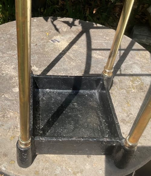 EDWARDIAN BRASS STICK STAND UMBRELLA STAND C1910 - ADDITIONAL PHOTO 3