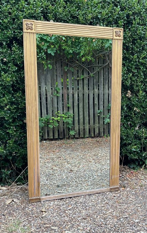 LARGE REGENCY GILT PIER GLASS DRESSING MIRROR