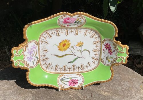 SET 4 CHAMBERLAINS WORCESTER PORCELAIN DISHES C1810 - ADDITIONAL PHOTO 2