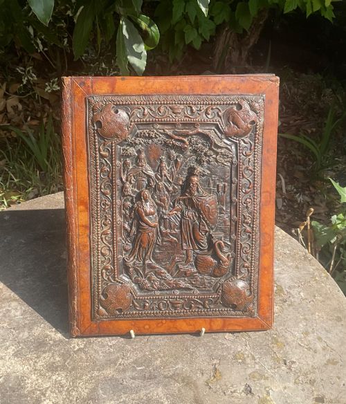 Wagner Lohengrin Copper Desk Blotter C1900