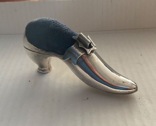 Silver Shoe Pin Cushion Adie & Lovekin 1905
