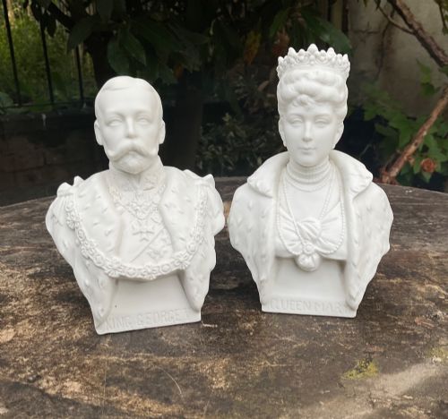 King George V & Queen Mary Parian Busts 1911
