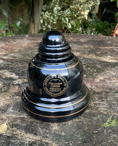 Jarrold & Sons Glazed Pottery Williams’ Inkwell C1900