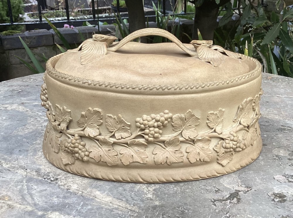 19thC WEDGWOOD CANEWARE GAME PIE DISH 