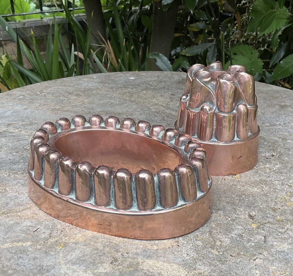 2 BENHAM AND FROUD COPPER JELLY MOULDS 473 & 614