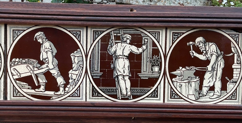 SET 9 ARTS & CRAFTS MAW & Co TRADES TILES c1880 View VII