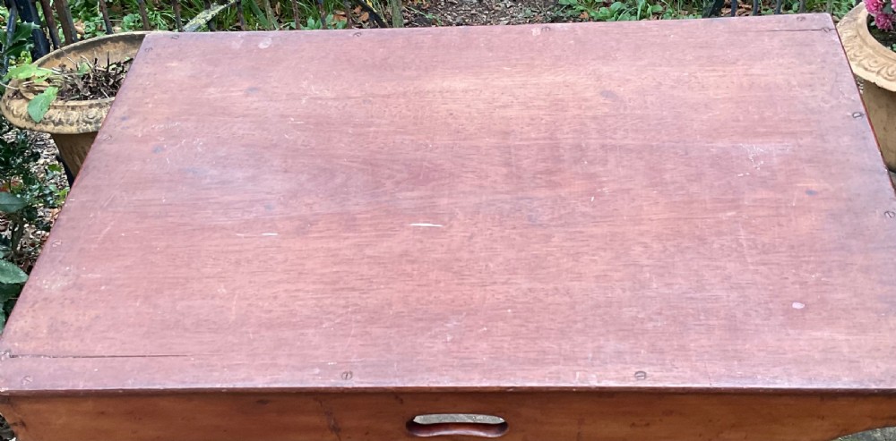 MAHOGANY BUTLER’S TRAY & FAUX BAMBOO STAND C1870 View VI