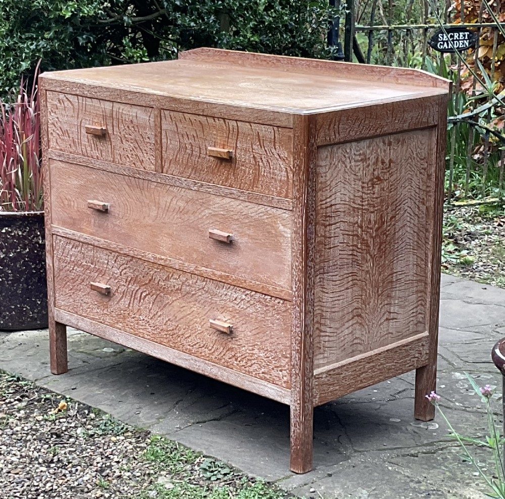 HEALS LIMED OAK CHEST OF DRAWERS c1925 View III