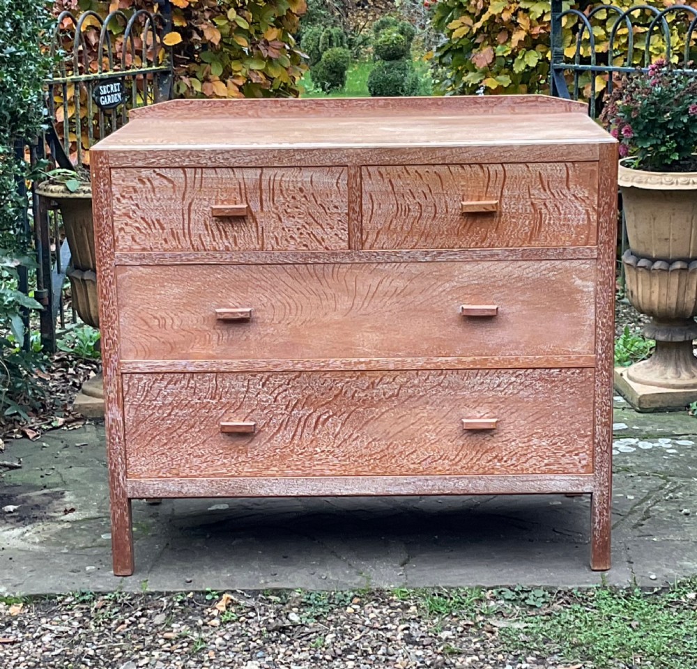 HEALS LIMED OAK CHEST OF DRAWERS c1925 View VIII