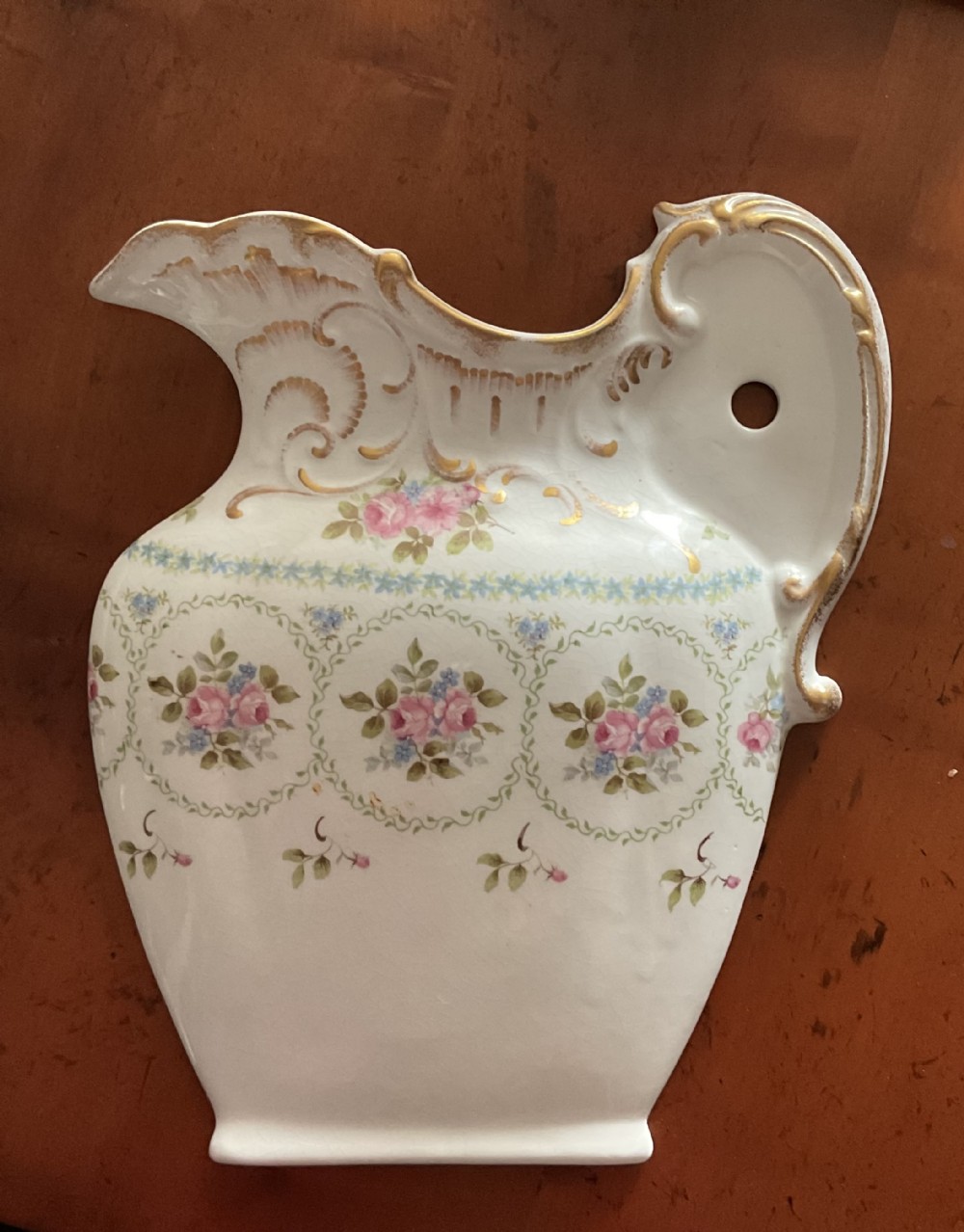 LARGE POTTERY SALESMAN’S SAMPLE PLAQUE JUG c1890
