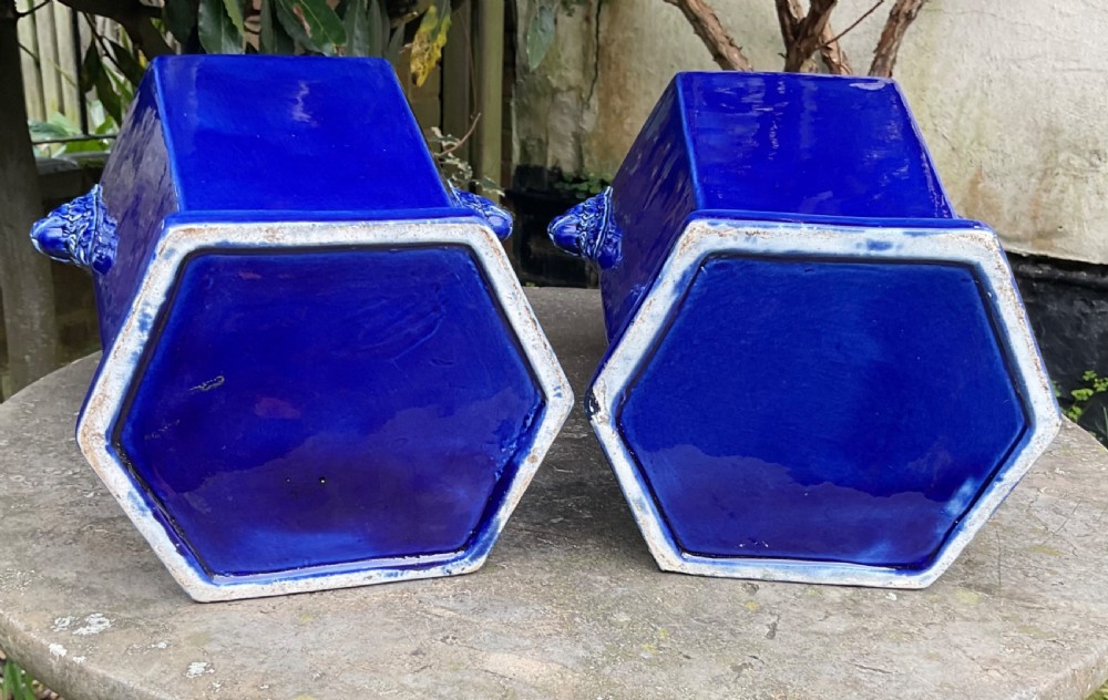 PAIR OF ‘MASON’S IRONSTONE’ LAMPS c1840 View VI