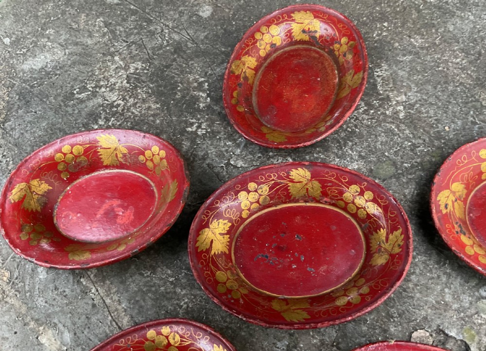 SIX REGENCY TOLEWARE GAMING COUNTER TRAYS View III