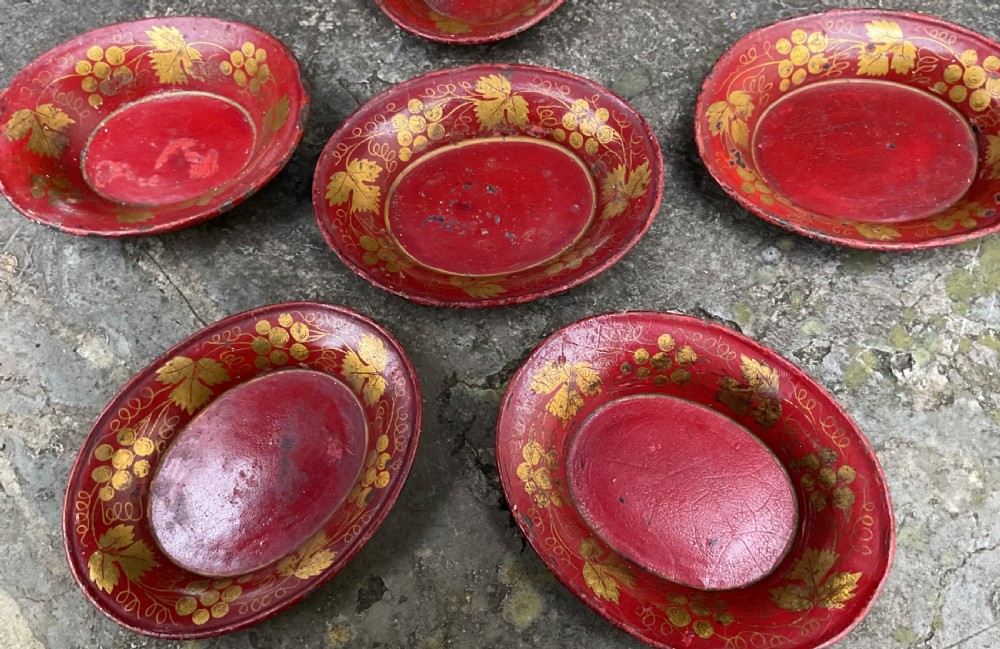 SIX REGENCY TOLEWARE GAMING COUNTER TRAYS View IV