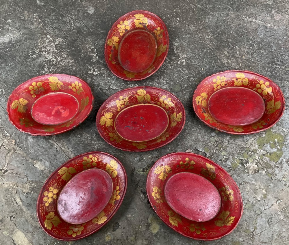 SIX REGENCY TOLEWARE GAMING COUNTER TRAYS View V
