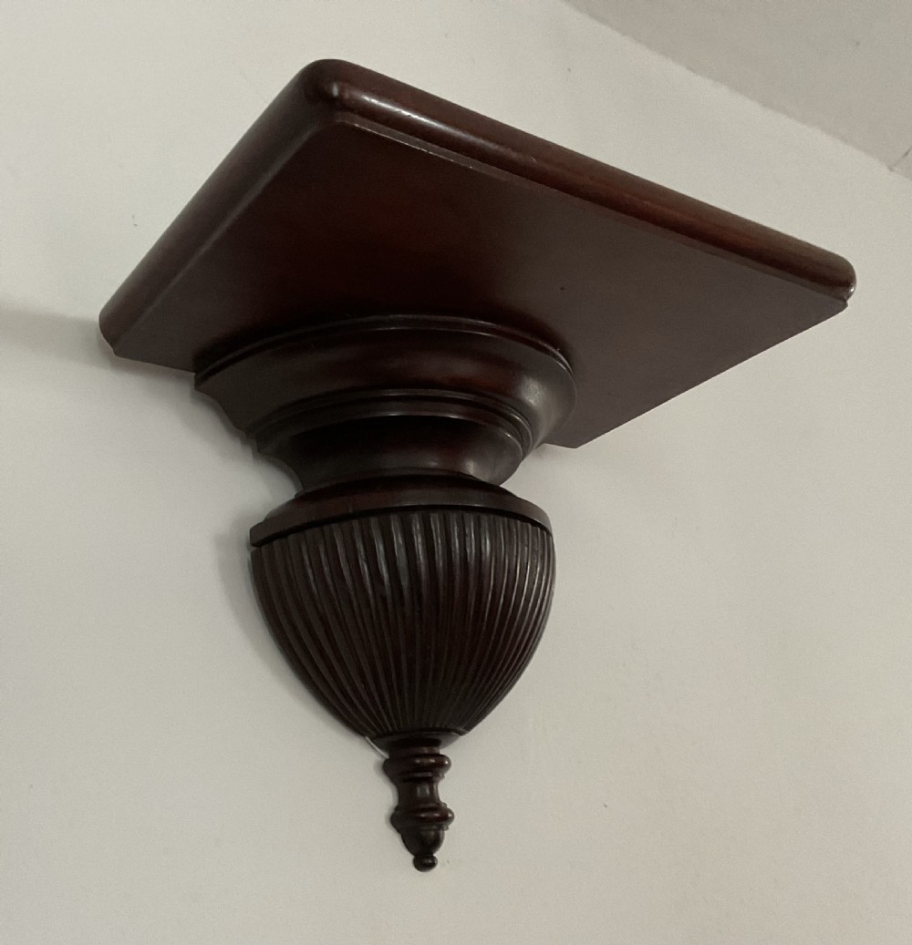 CLASSICAL MAHOGANY WALL BRACKET c1910 View IV
