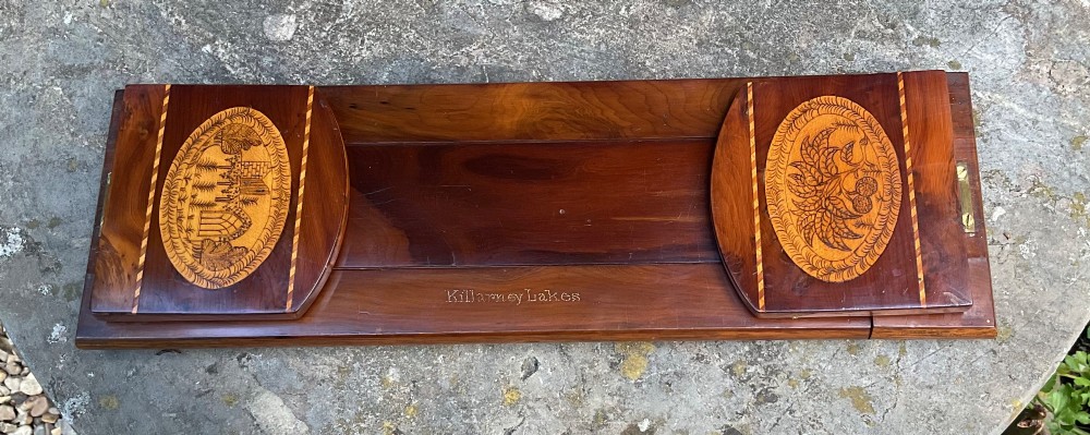 IRISH KILLARNEY INLAID BOOK SLIDE c1880