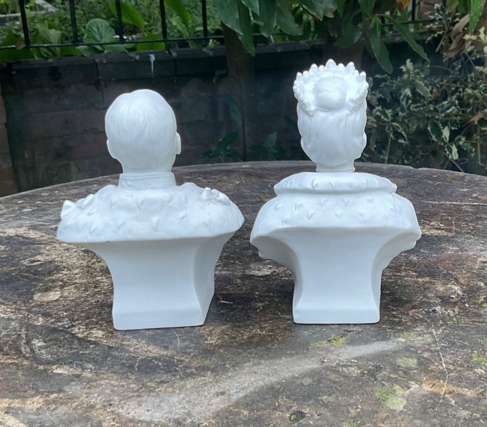 KING GEORGE V & QUEEN MARY PARIAN BUSTS 1911 View IV