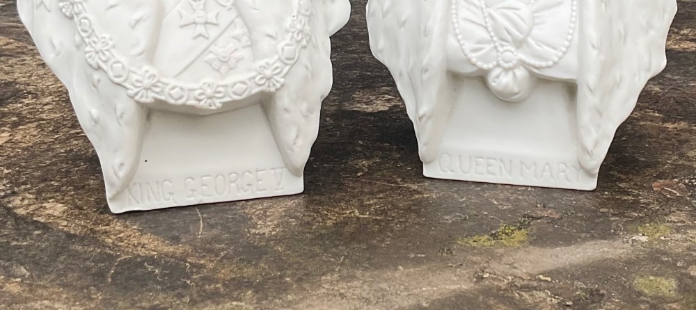 KING GEORGE V & QUEEN MARY PARIAN BUSTS 1911 View VI