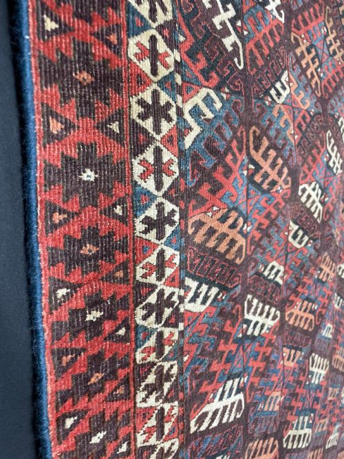 ANTIQUE YOMUT TURKOMAN RUG - ADDITIONAL PHOTO 6