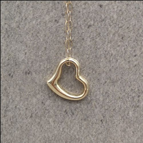 9ct Gold Heart Pendant and Chain