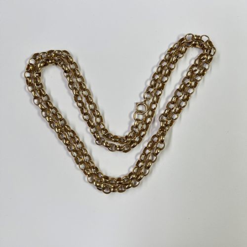 VICTORIAN 9CT GOLD 3075CM BELCHER CHAIN 371G - ADDITIONAL PHOTO 5