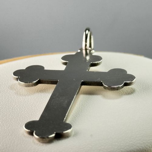 ANTIQUE HENRY COOK SILVER CRUCIFIX C1891 PENDANT - ADDITIONAL PHOTO 2