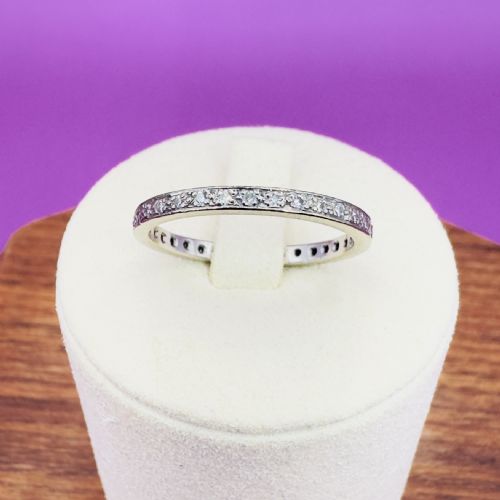 18ct White Gold Diamond (0.40ct) Full Eternity Ring