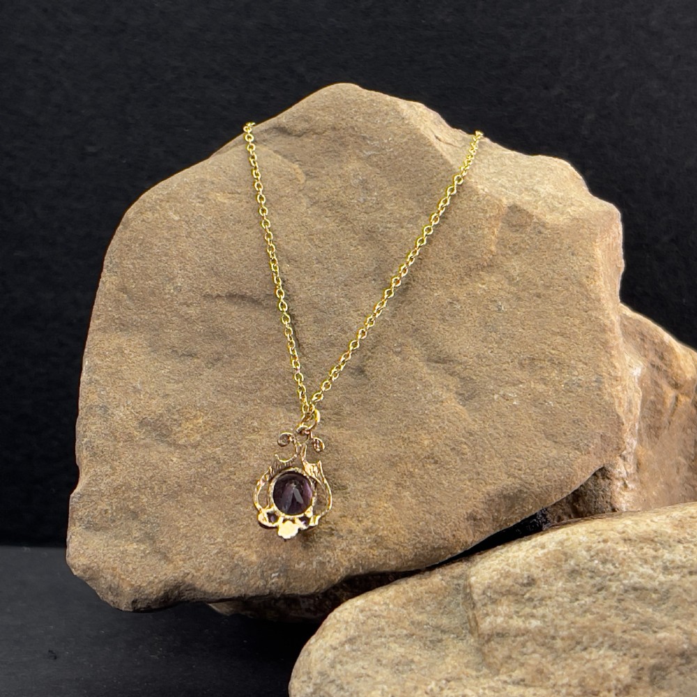 9ct Gold Amethyst Pendant Necklace
 View II