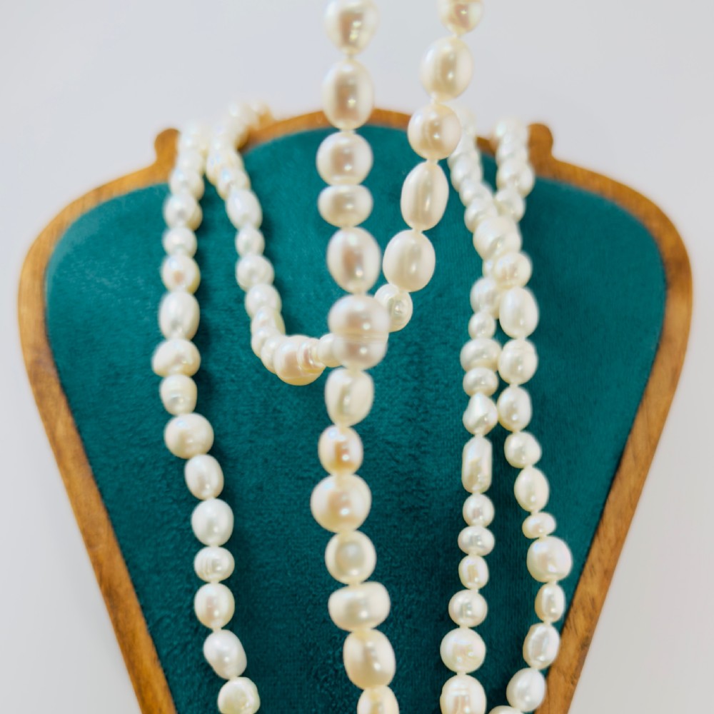 Baroque Pearl Long Flapper Necklace View VI