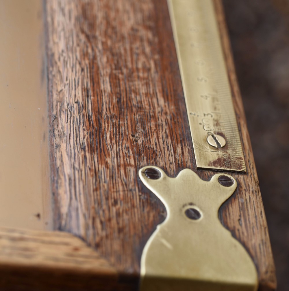 Oak haberdashery shop counter by J LE VINE London View V