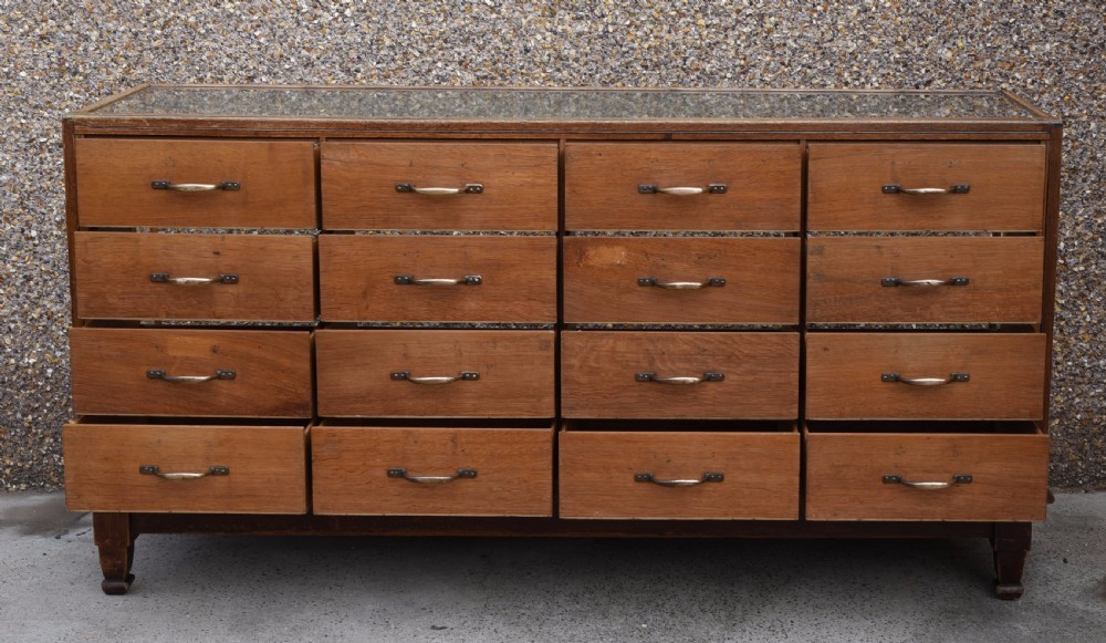 Oak haberdashery shop counter by J LE VINE London View XV
