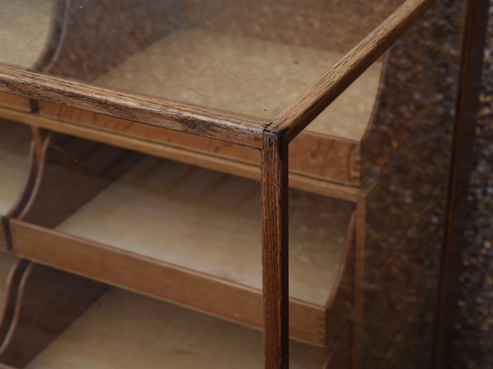 Oak haberdashery shop counter by J LE VINE London View XX