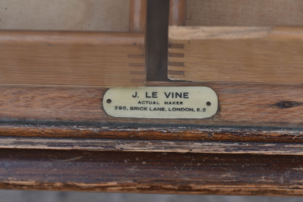 Oak haberdashery shop counter by J LE VINE London View XXI