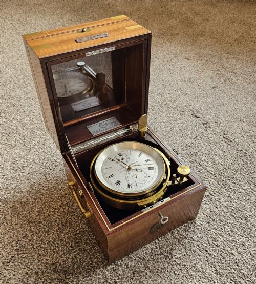superb ulysse nardin marine chronometer 1928 with history - CATEGORY: ANTIQUE CLOCKS - DATED 1920