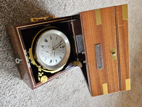SUPERB ULYSSE NARDIN MARINE CHRONOMETER 1928 WITH HISTORY - ADDITIONAL PHOTO 4