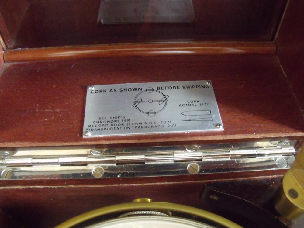 Superb Ulysse Nardin Marine Chronometer 1928 with History  View XI