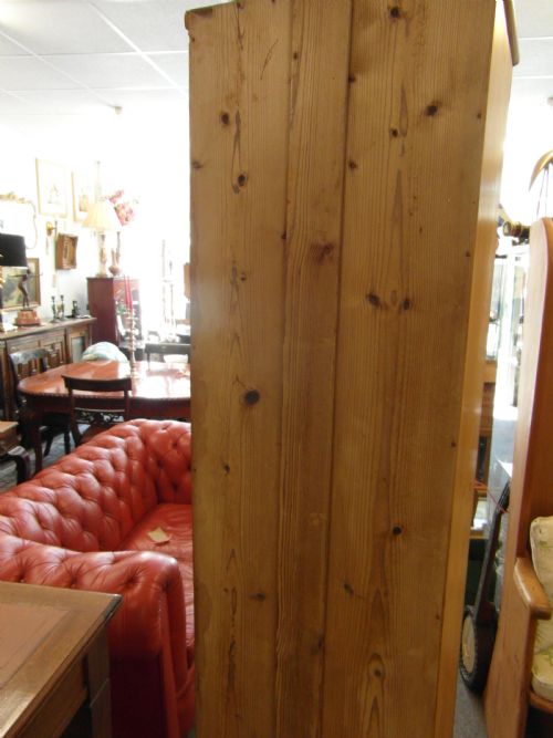1900S TALL PINE CABINET WITH GLAZED PANEL - ADDITIONAL PHOTO 3