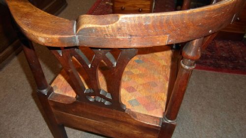 GEORGE III ELM CORNER CHAIR - ADDITIONAL PHOTO 3