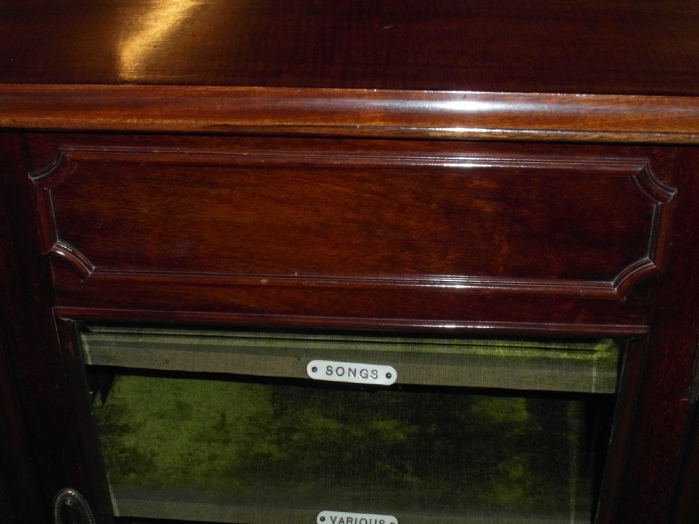 Victorian mahogany Music Cabinet View IV