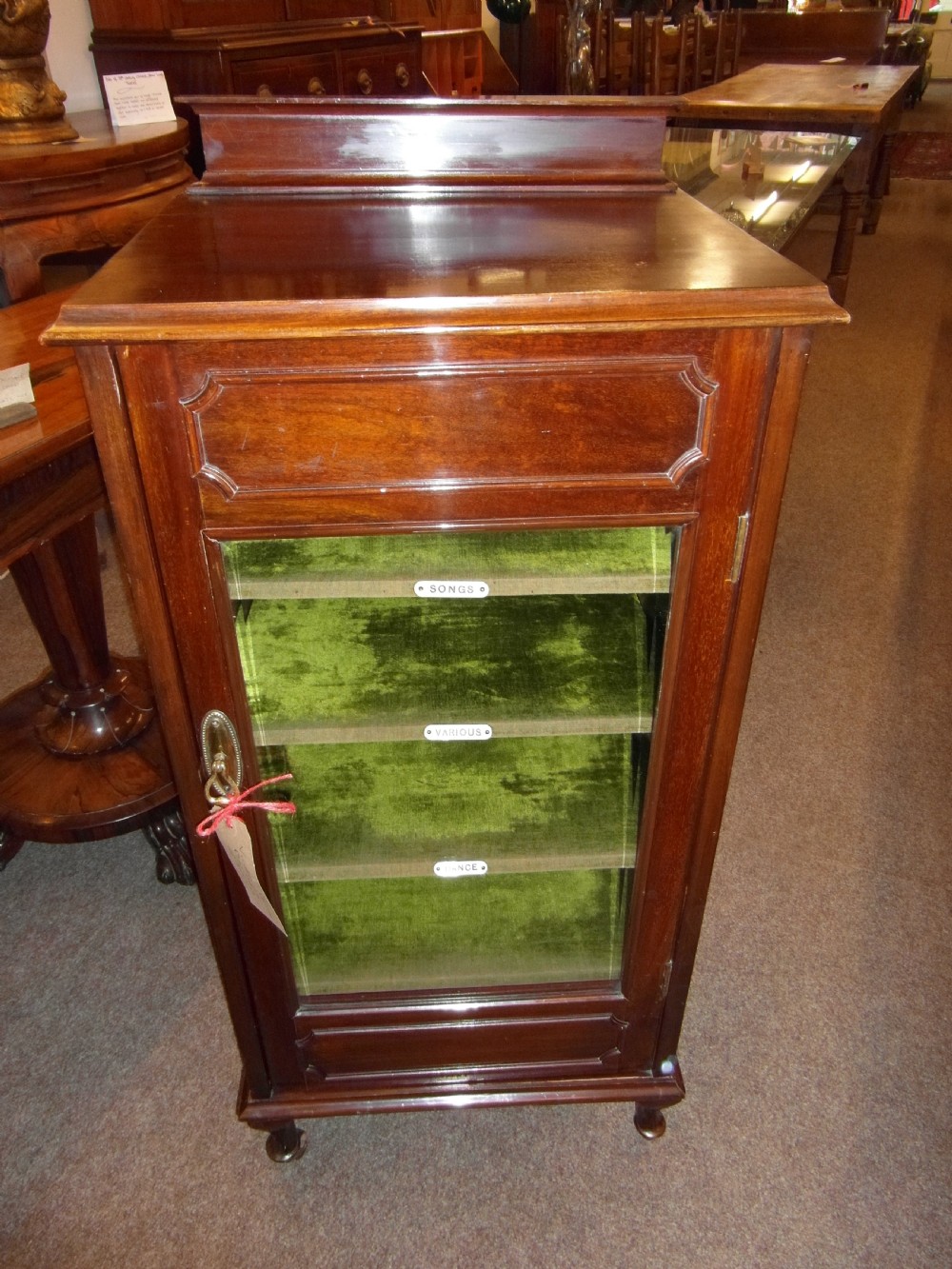 Victorian mahogany Music Cabinet View V