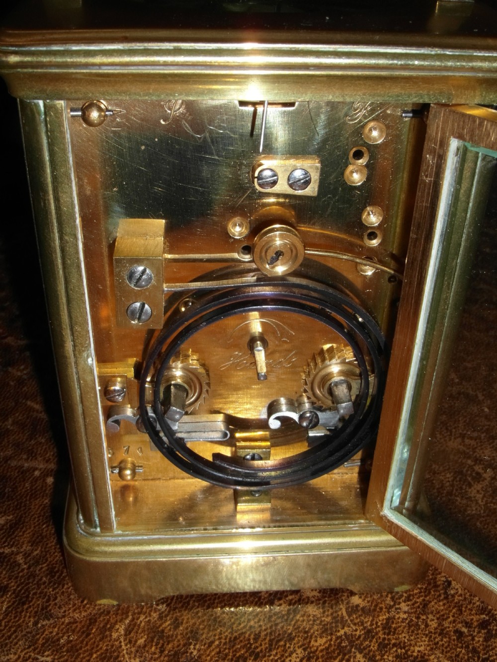 Striking Repeating French Carriage Clock J W Benson View IV