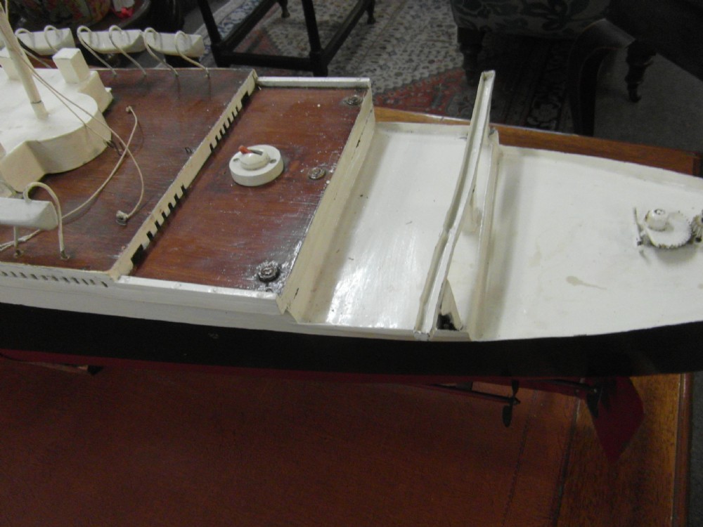 Queen Mary Cunard White Star Line Working Model Ship  View II