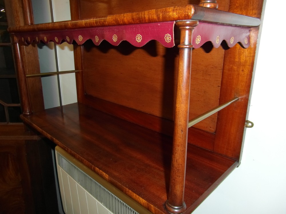 Georgian Mahogany  graduated Shelves View III