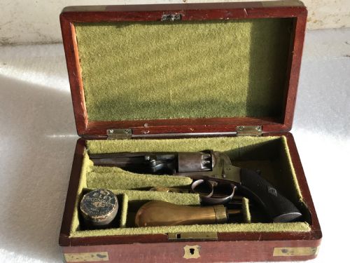 Pistol Percussion Mid 19th Century Comes Boxed
