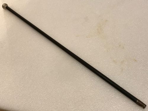 Gentleman’s Walking Stick Sword Stick Ebony & Silver Top Hallmarked for Birmingham 1918