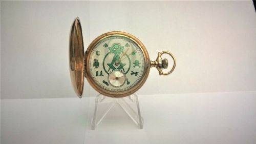 Elgin, Masonic Full Hunter, 17 Jewel 25 Year Gf Case.