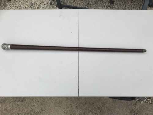Russian Silver Topped Gentleman’s Walking Stick Sword Stick