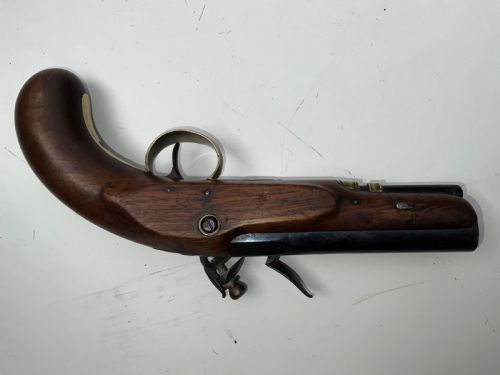 A RARE FLINTLOCK OVERCOAT PISTOL FOR AN INSPECTOR OF MAIL COACHES - ADDITIONAL PHOTO 7