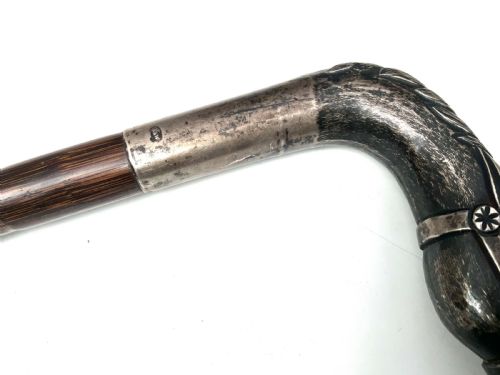 THE FINEST GENTLEMANS WALKING STICK SWORD STICK WITH SILVER HORSES HEAD HANDLE - ADDITIONAL PHOTO 3