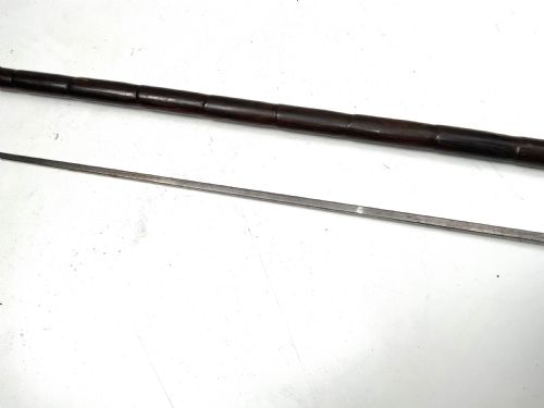 THE FINEST GENTLEMANS WALKING STICK SWORD STICK WITH SILVER HORSES HEAD HANDLE - ADDITIONAL PHOTO 13